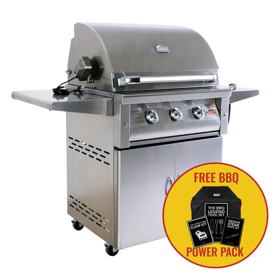 Deluxe - 30″ Gas BBQ + FREE BBQ POWER BUNDLE