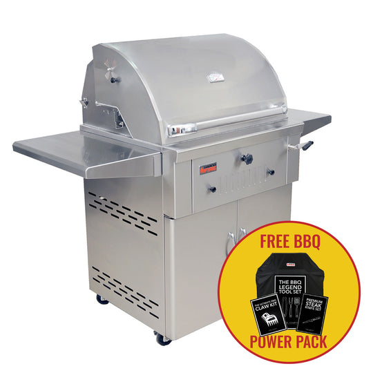 Deluxe - 30″ Charcoal BBQ + FREE BBQ POWER BUNDLE