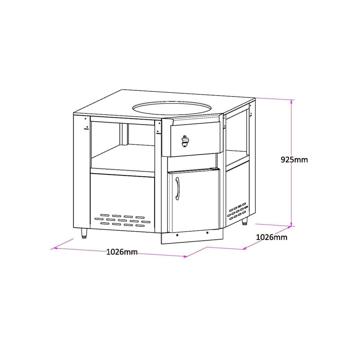 Kamado Corner Module | Deluxe Series