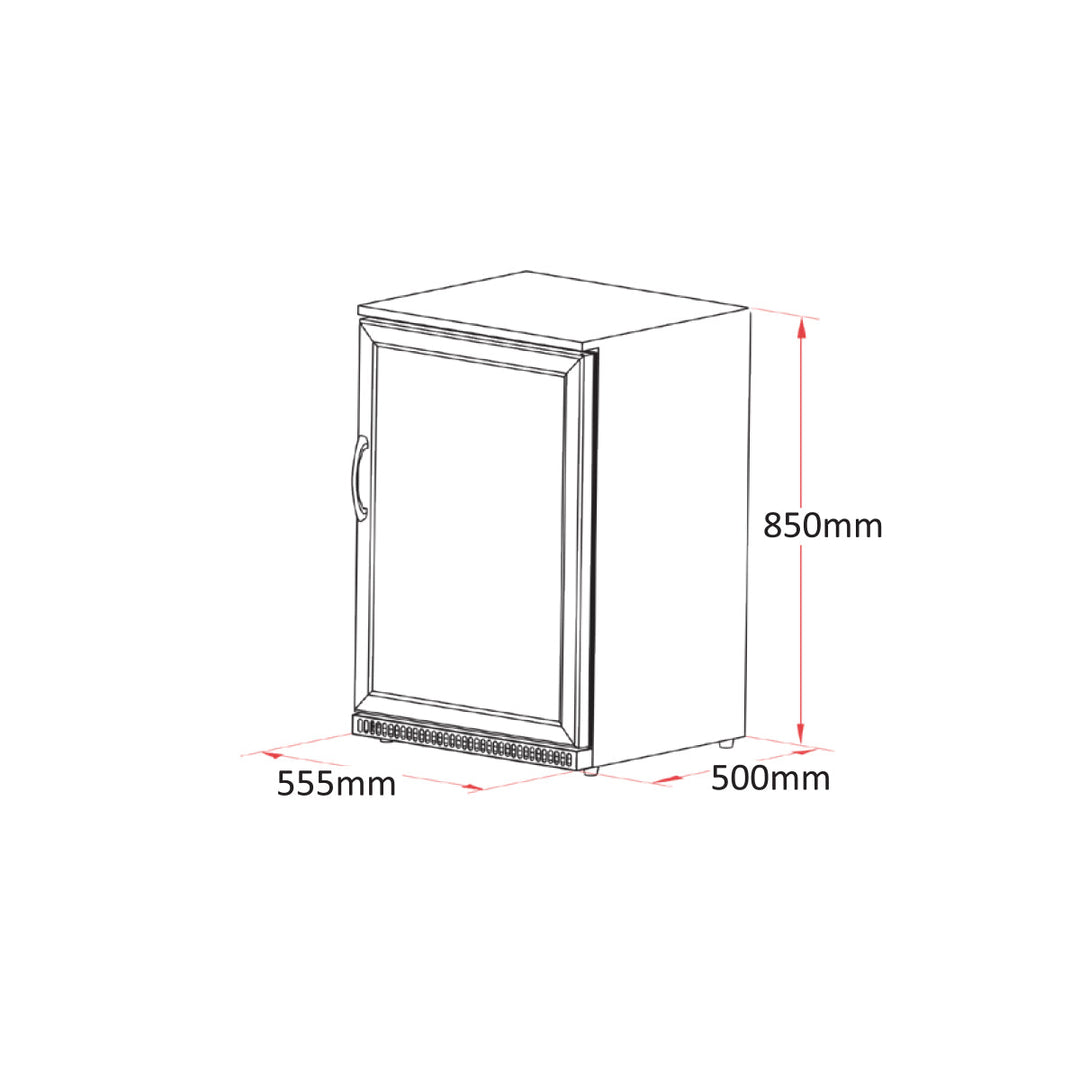 Single Door Alfresco Fridge