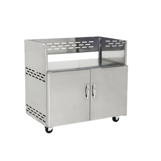 Classic Stainless Steel  38″ BBQ Cart